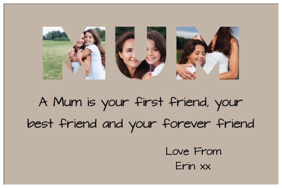 Mum Photo Framed Print